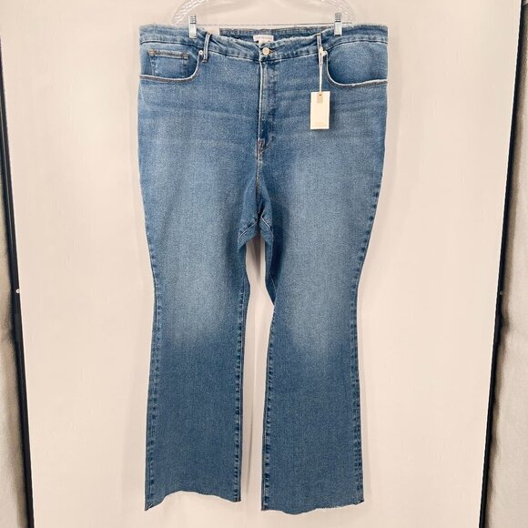 Good American Plus Women's Wide Leg Jeans NWT Size 24 - Picture 1 of 8
